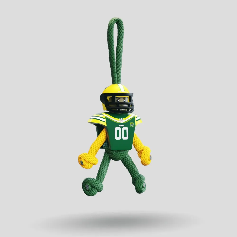 Green Bay Packers Paracord Buddy Keychain