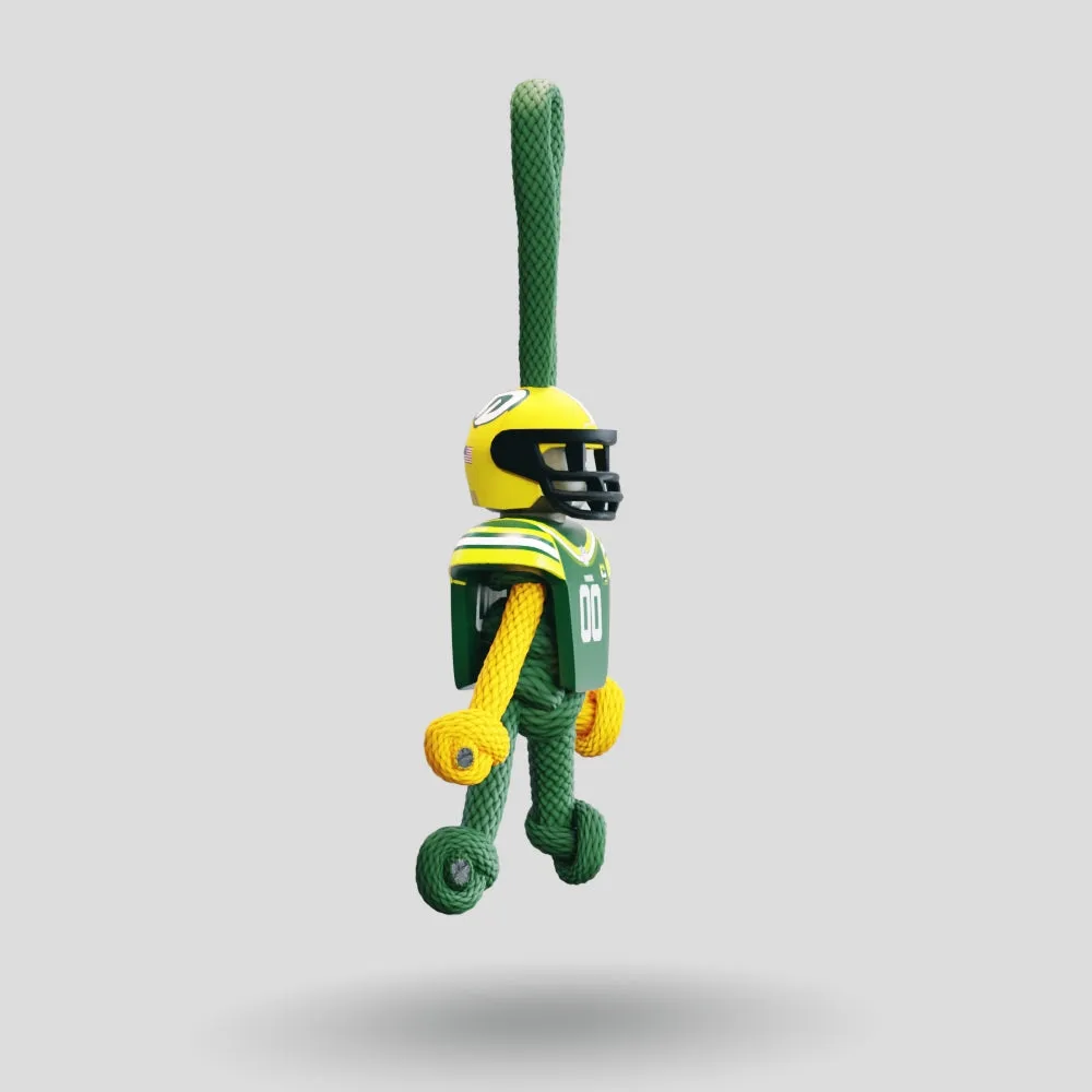 Green Bay Packers Paracord Buddy Keychain