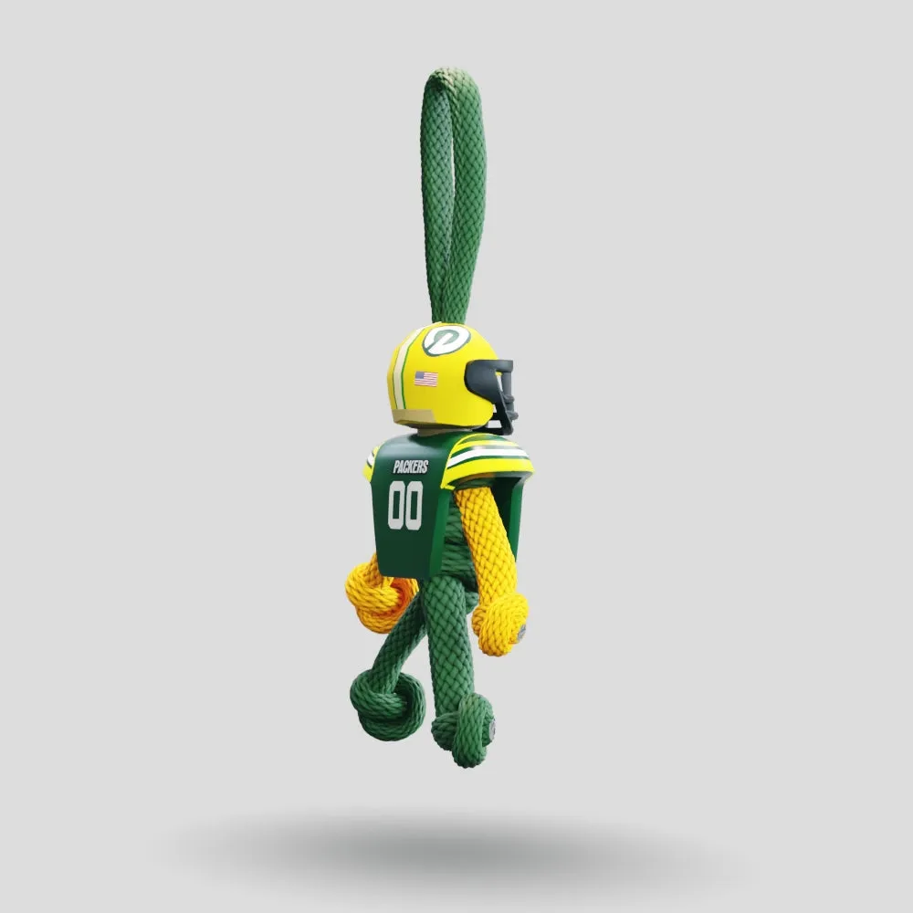 Green Bay Packers Paracord Buddy Keychain