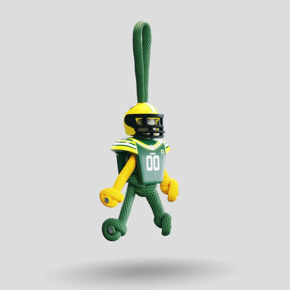 Green Bay Packers Paracord Buddy Keychain