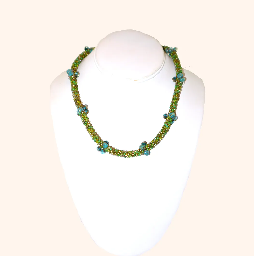 Green Bubble Necklace