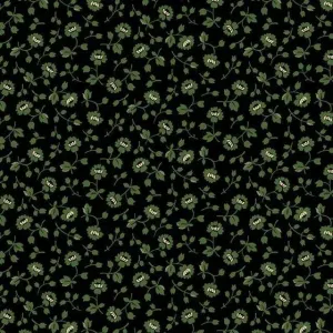 Green Floral Vintage Charm by Marcus Fabrics by the YARD 2906