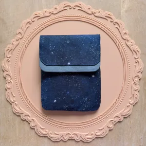 Handmade Reverse Starry Night 3 Slot Pen Case