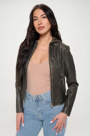 Hazel Blues® |  Coalition LA Zip Up Hooded Jacket