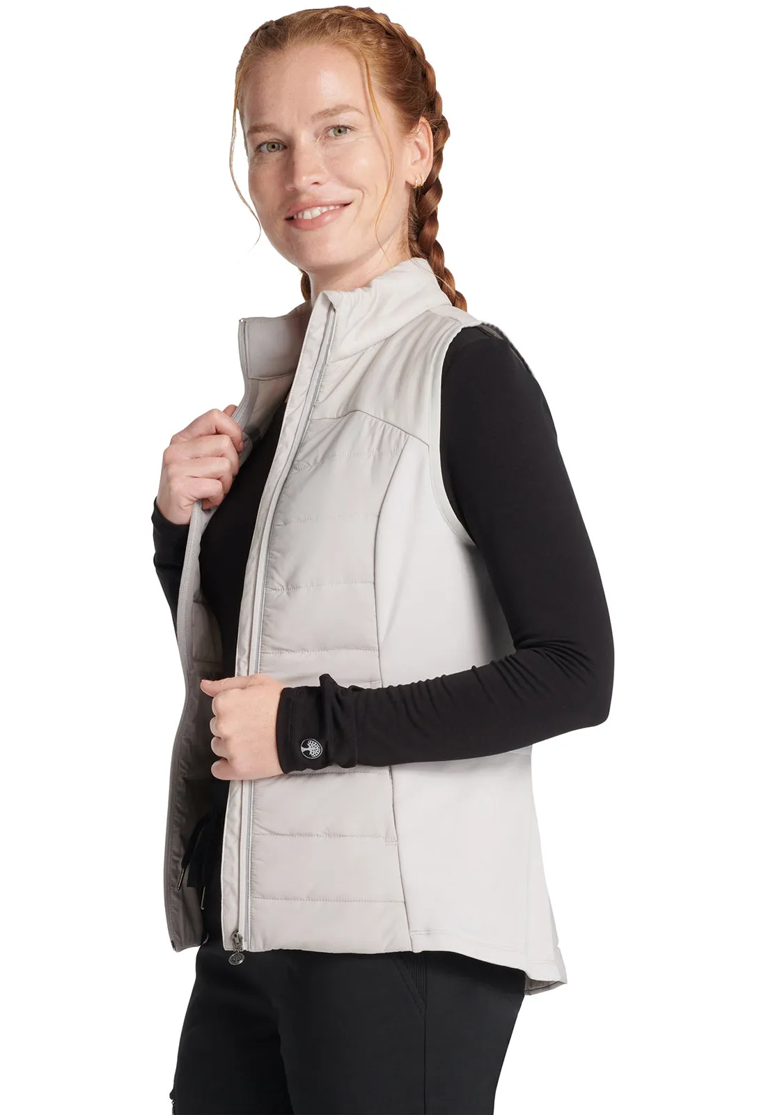 Healing Hands Khloe Quilted Vest SILVER