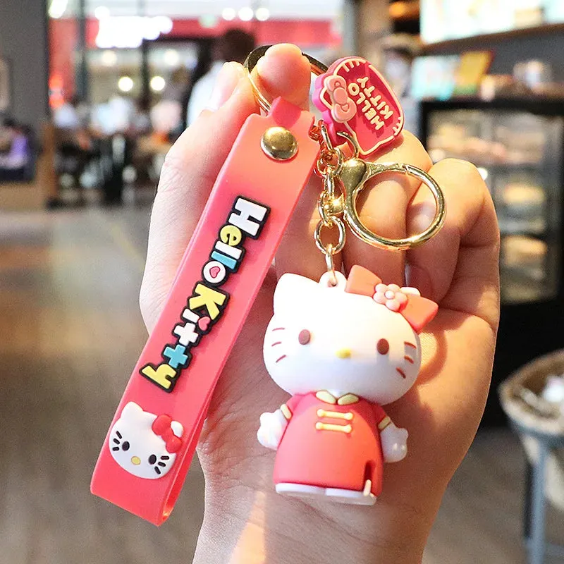 Hello Kitty 3D Keychain by Sanrio with Hand Strap