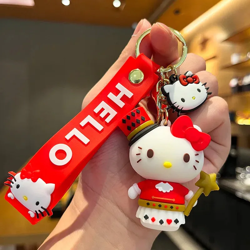 Hello Kitty 3D Keychain by Sanrio with Hand Strap
