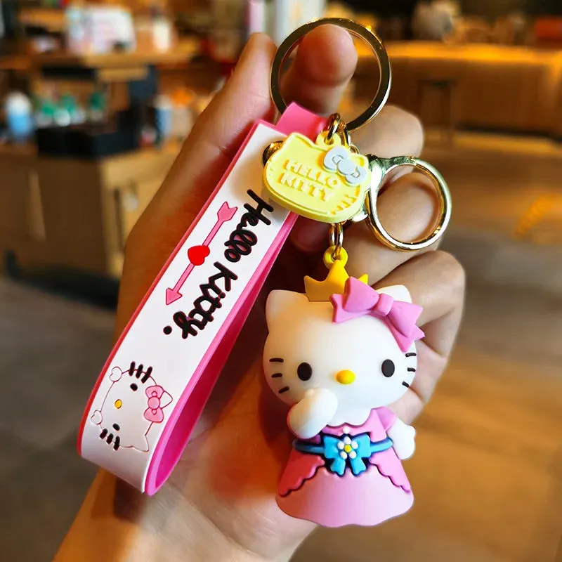 Hello Kitty 3D Keychain by Sanrio with Hand Strap