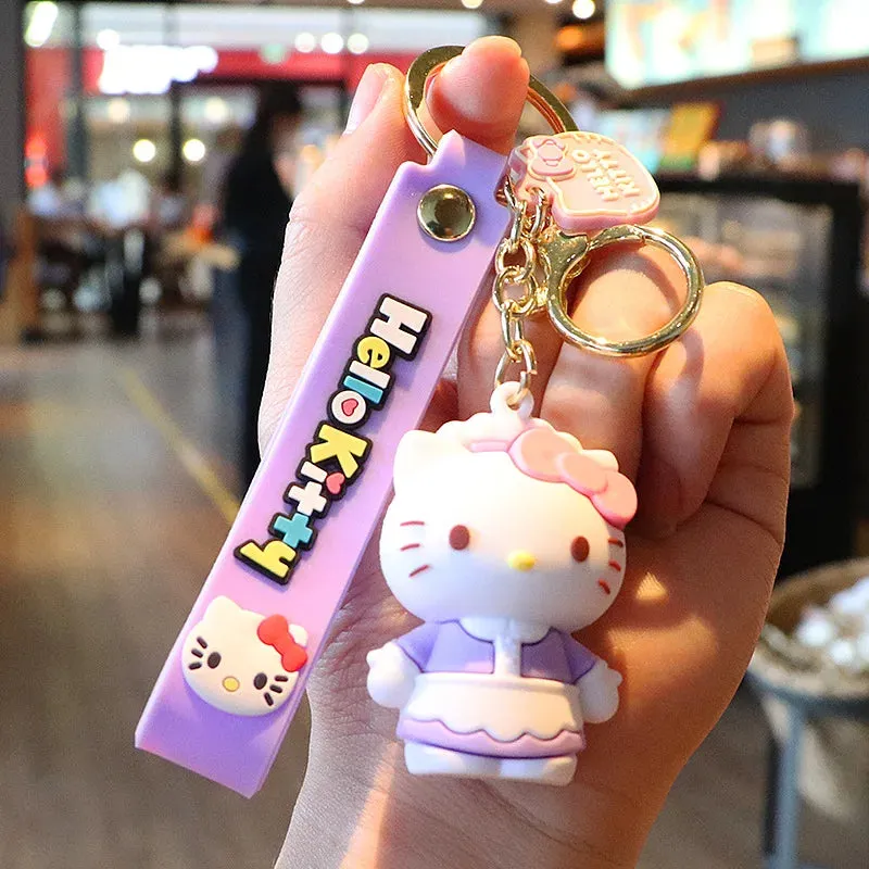 Hello Kitty 3D Keychain by Sanrio with Hand Strap