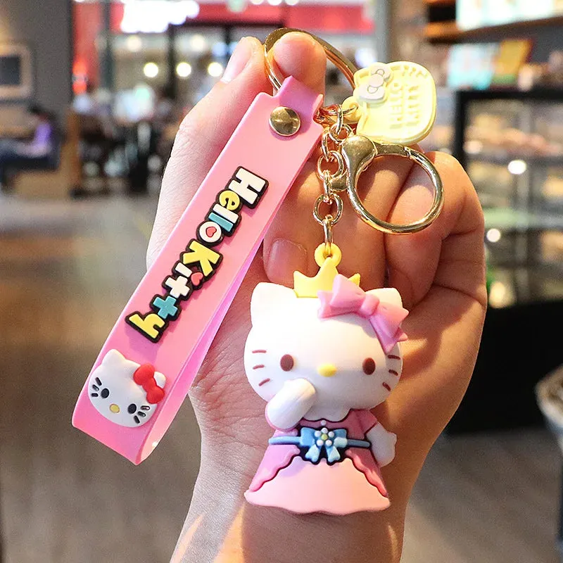 Hello Kitty 3D Keychain by Sanrio with Hand Strap