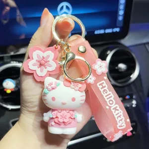 Hello Kitty 3D Keychain by Sanrio with Hand Strap