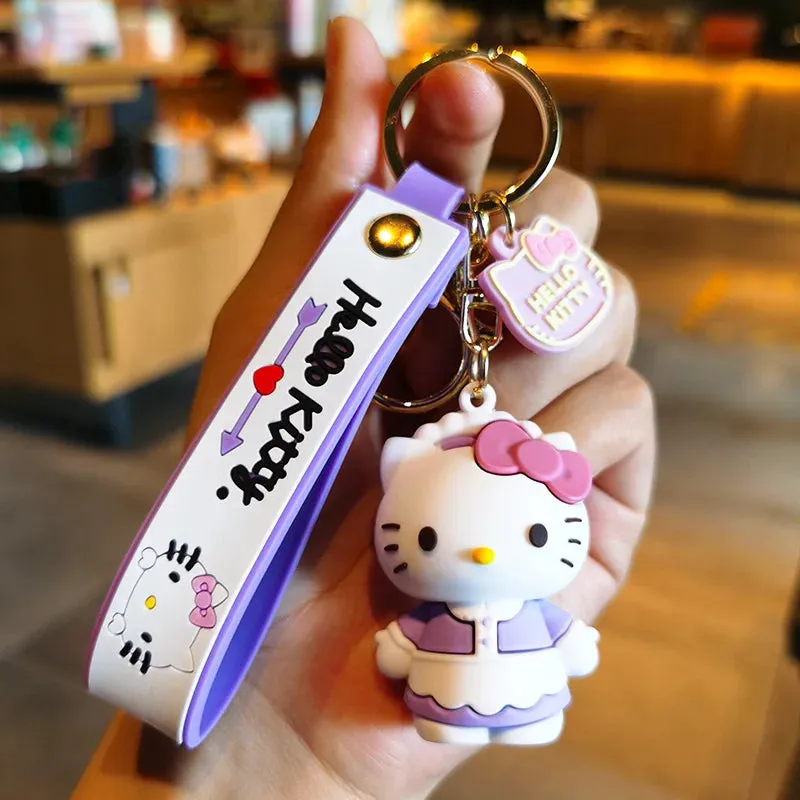 Hello Kitty 3D Keychain by Sanrio with Hand Strap