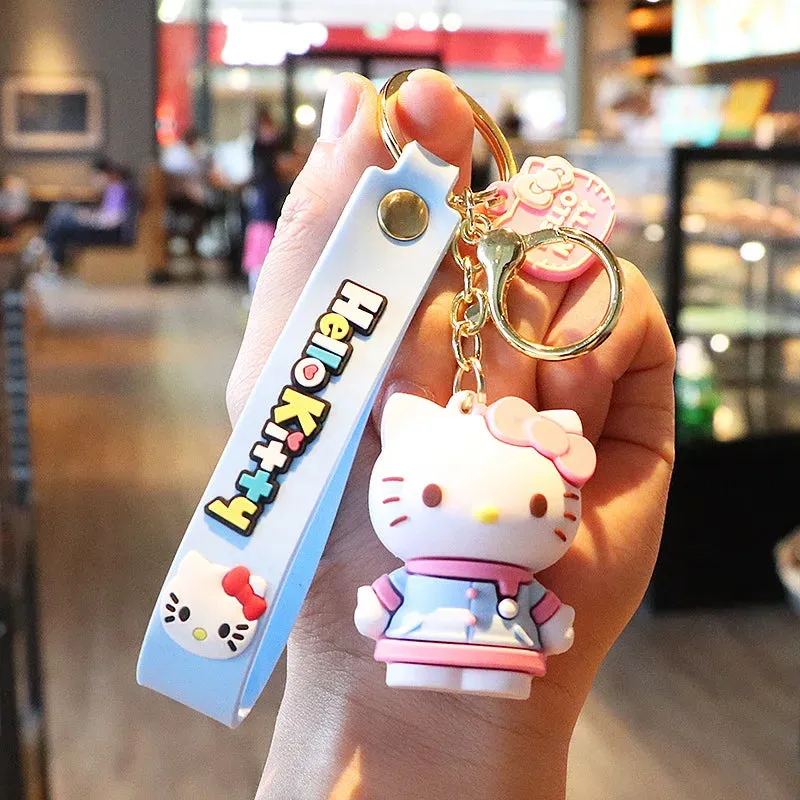 Hello Kitty 3D Keychain by Sanrio with Hand Strap