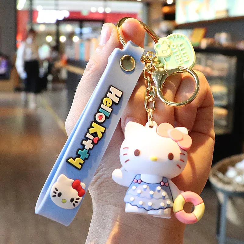 Hello Kitty 3D Keychain by Sanrio with Hand Strap