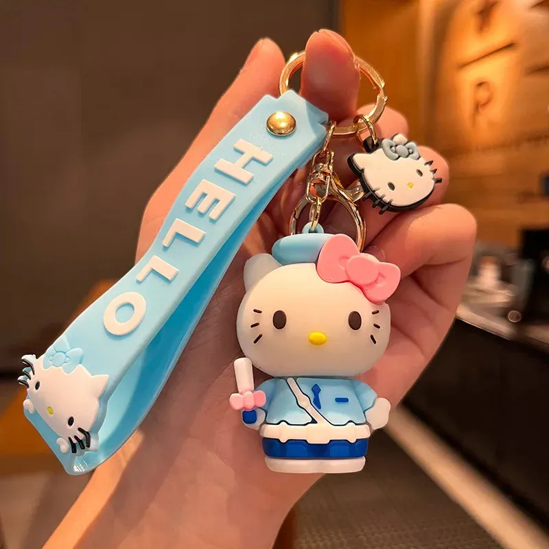 Hello Kitty 3D Keychain by Sanrio with Hand Strap