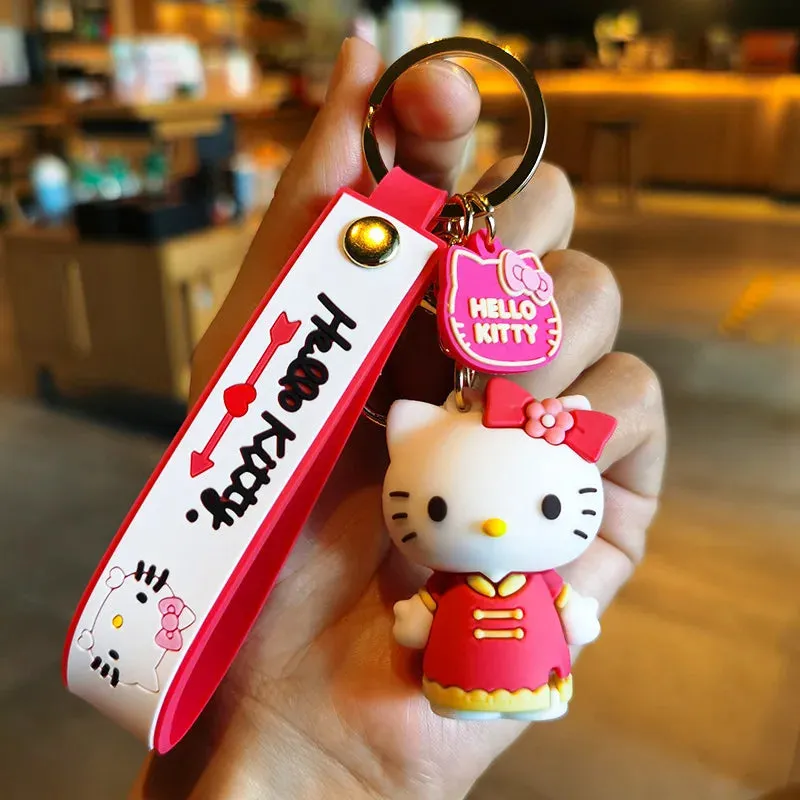Hello Kitty 3D Keychain by Sanrio with Hand Strap
