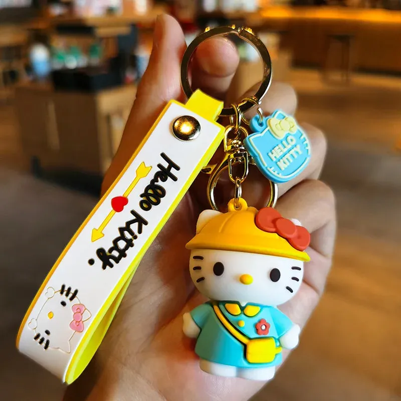 Hello Kitty 3D Keychain by Sanrio with Hand Strap