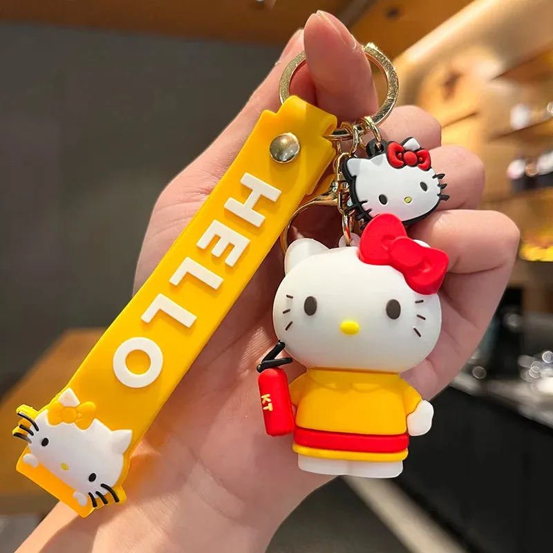 Hello Kitty 3D Keychain by Sanrio with Hand Strap