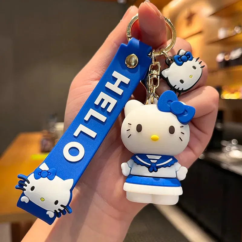 Hello Kitty 3D Keychain by Sanrio with Hand Strap