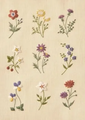 Honey Flower Embroidery Kit by Atelier de Nora