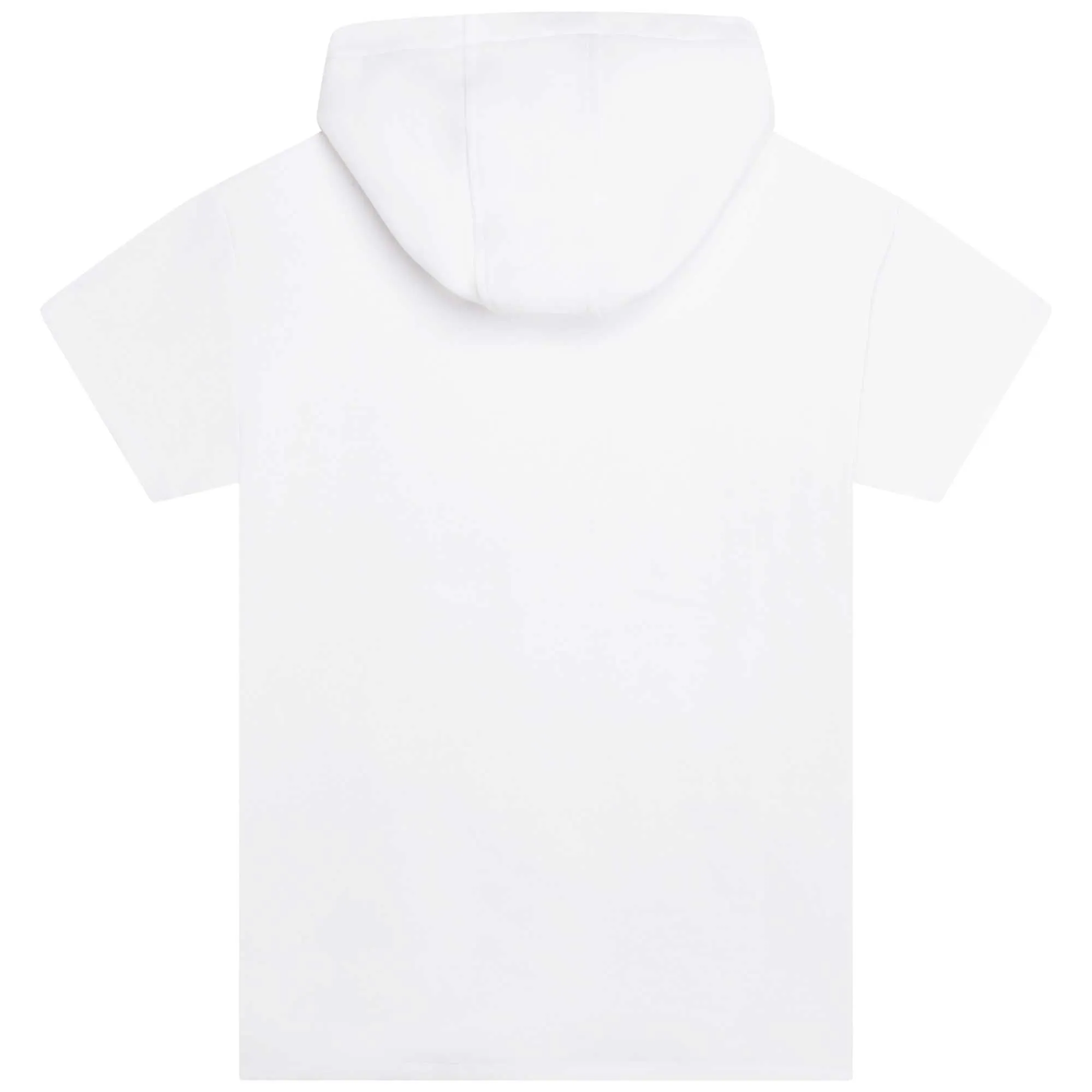 Hooded Fleece Dress - White