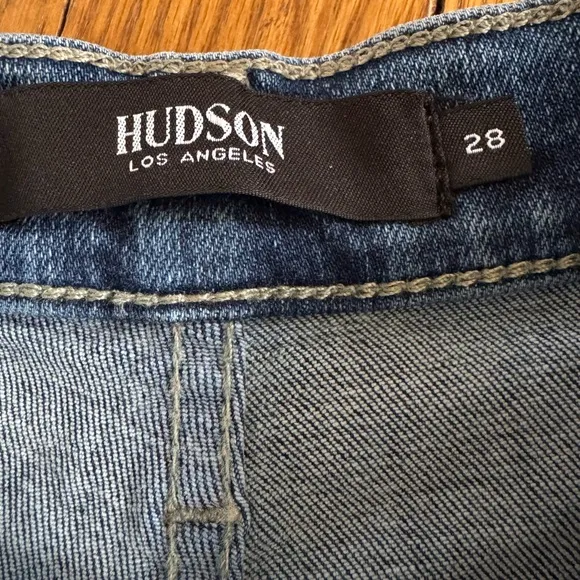 Hudson embroidered skinny jeans
