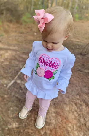 {I Heart U} Applique Tee