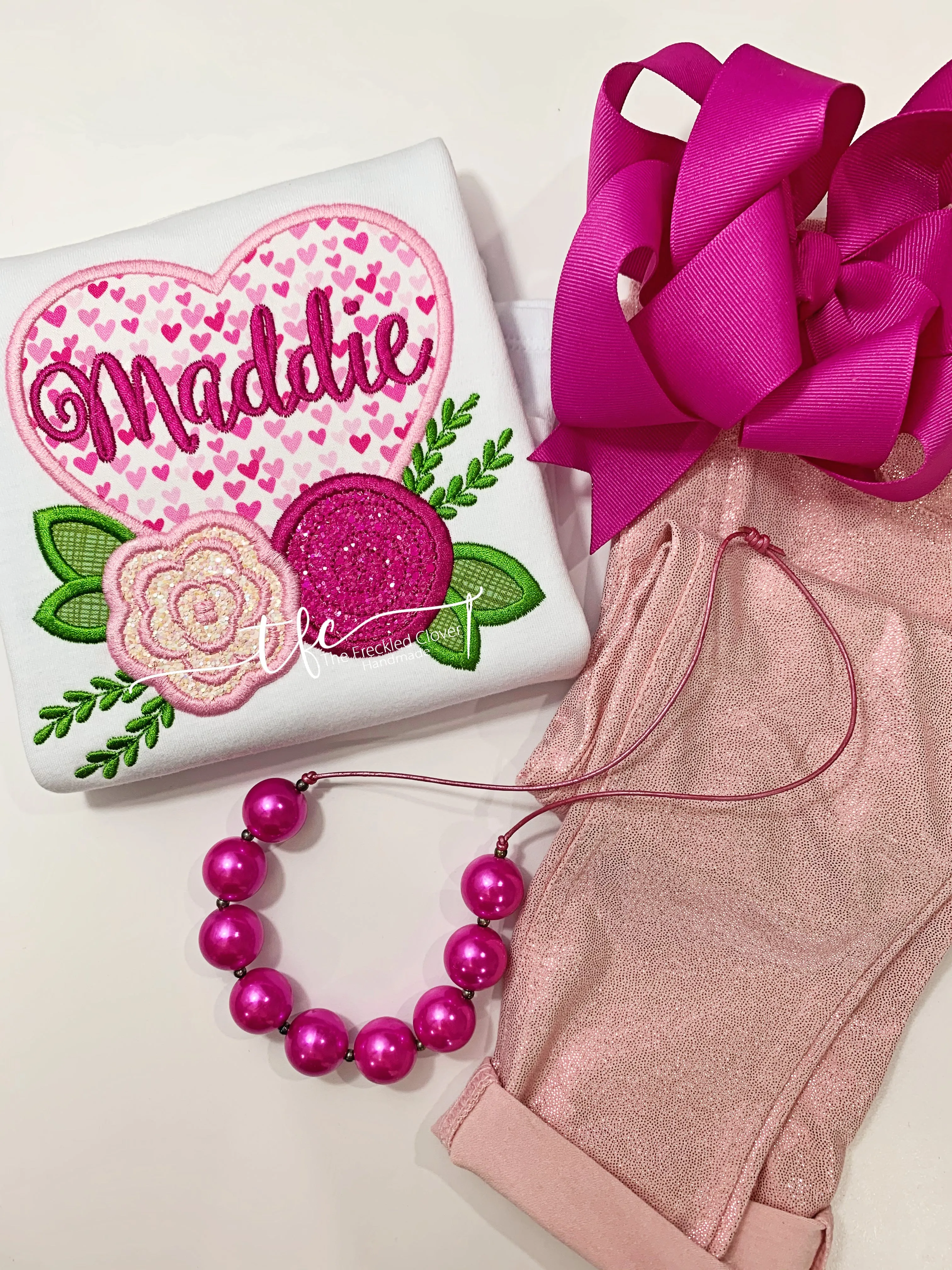 {I Heart U} Applique Tee