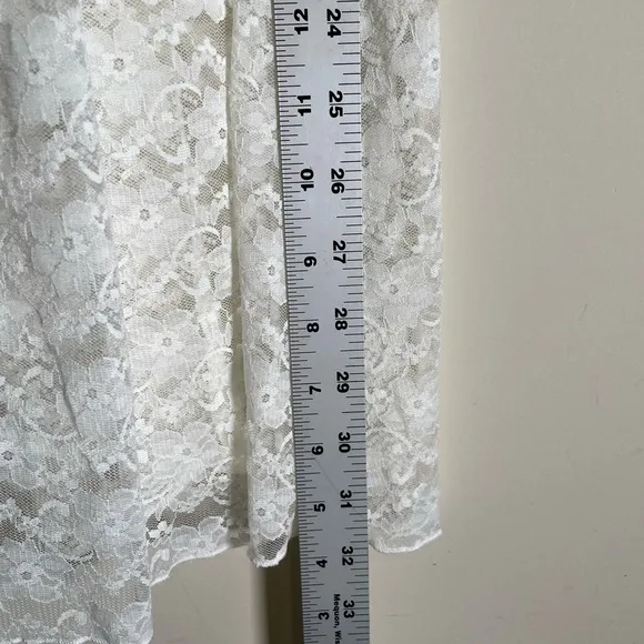 In Bloom By Jonquil Camilla White Lace Sleep Chemise Bridal Night Gown Sz S Mini