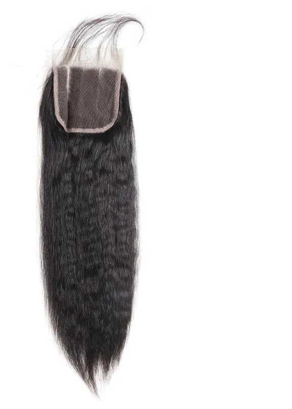 Indian Yaki Straight 4"x4" Lace Closure