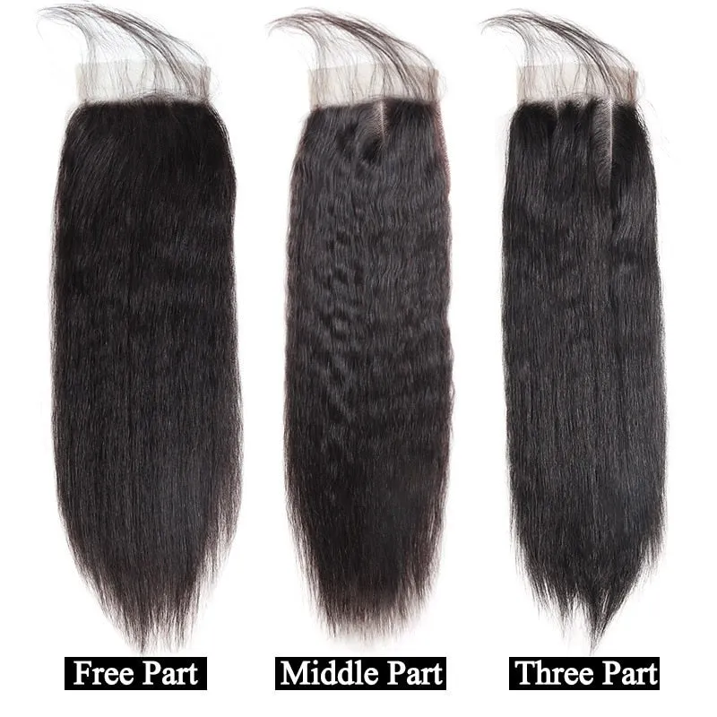 Indian Yaki Straight 4"x4" Lace Closure