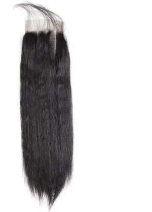 Indian Yaki Straight 4"x4" Lace Closure