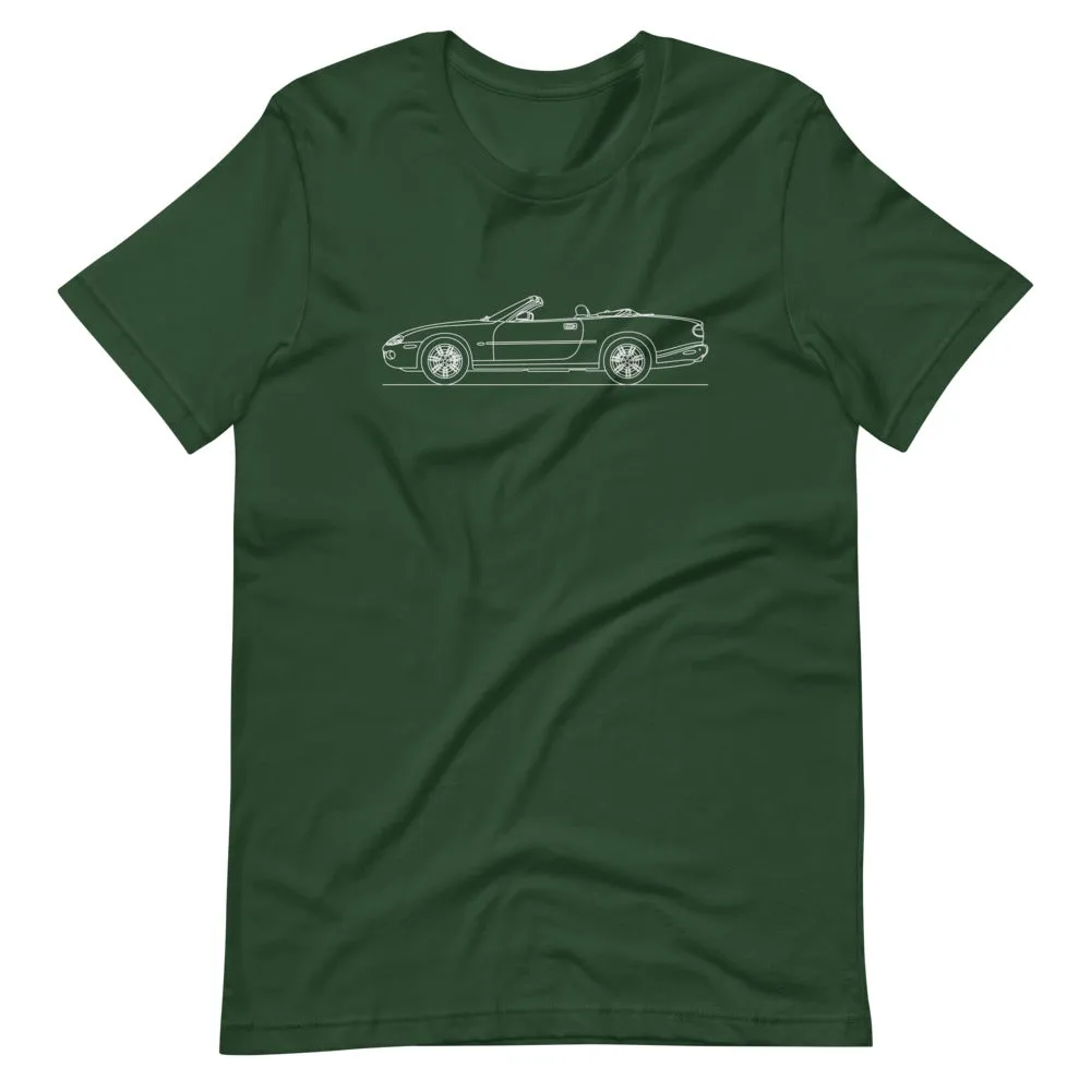 Jaguar XK8 X100 Convertible silhouette T-shirt