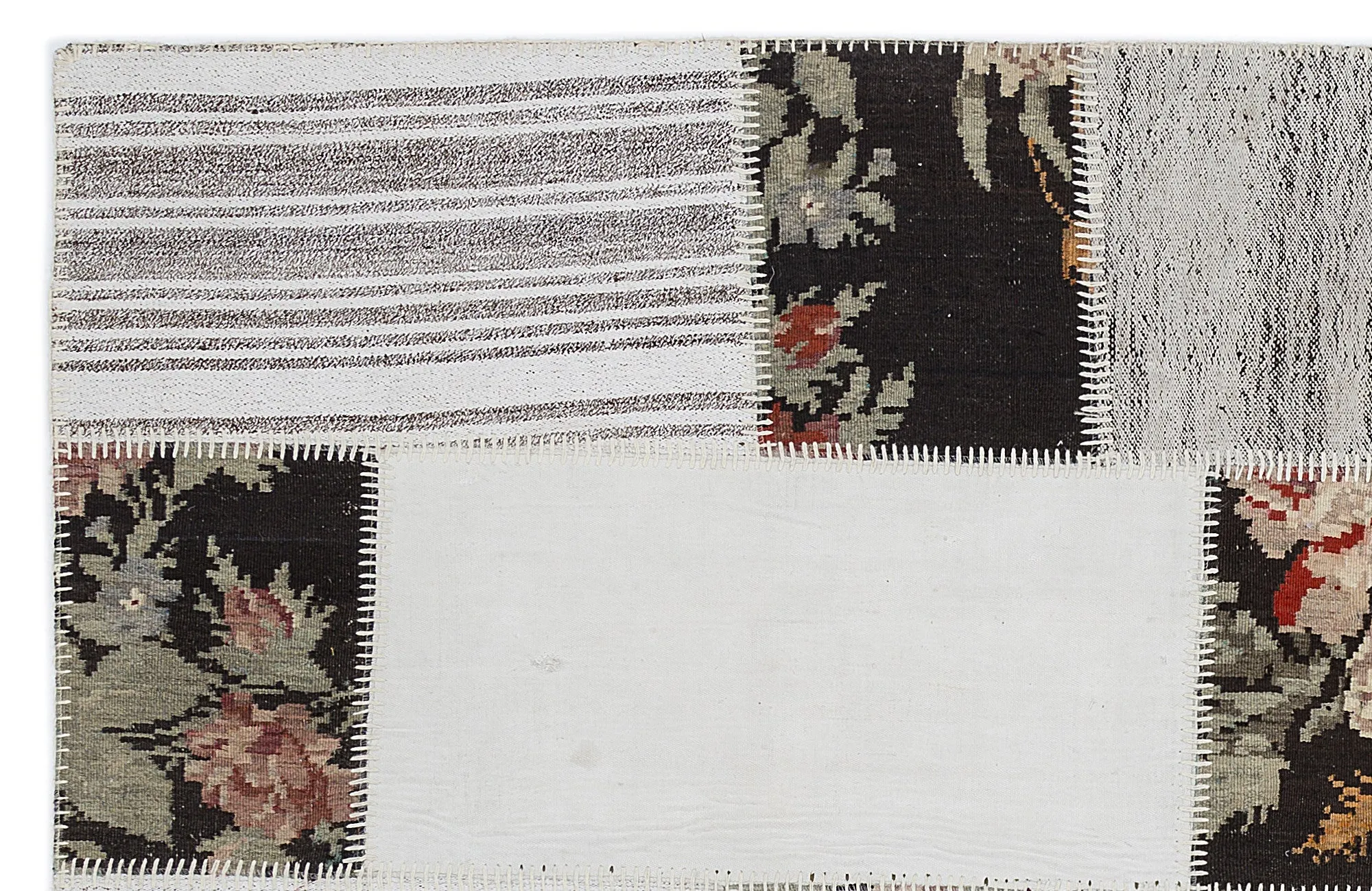 Karabakh Kilim Patchwork Unique Rug 5'3'' x 7'7'' ft 160 x 230 cm