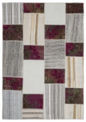 Karabakh Kilim Patchwork Unique Rug 5'3'' x 7'7'' ft 160 x 230 cm