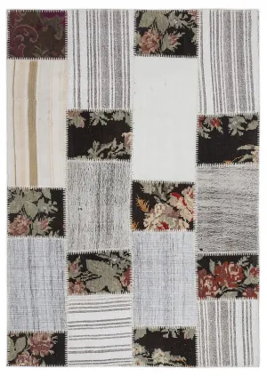 Karabakh Kilim Patchwork Unique Rug 5'3'' x 7'7'' ft 160 x 230 cm