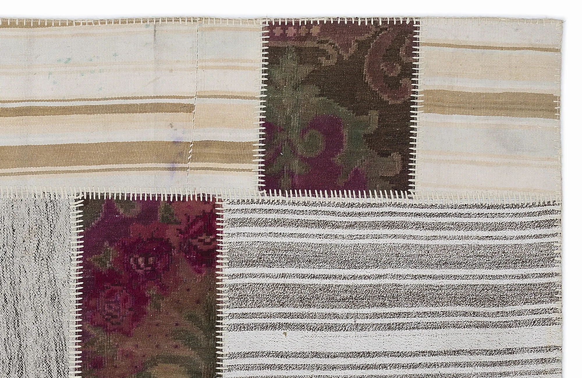 Karabakh Kilim Patchwork Unique Rug 5'3'' x 7'7'' ft 160 x 230 cm