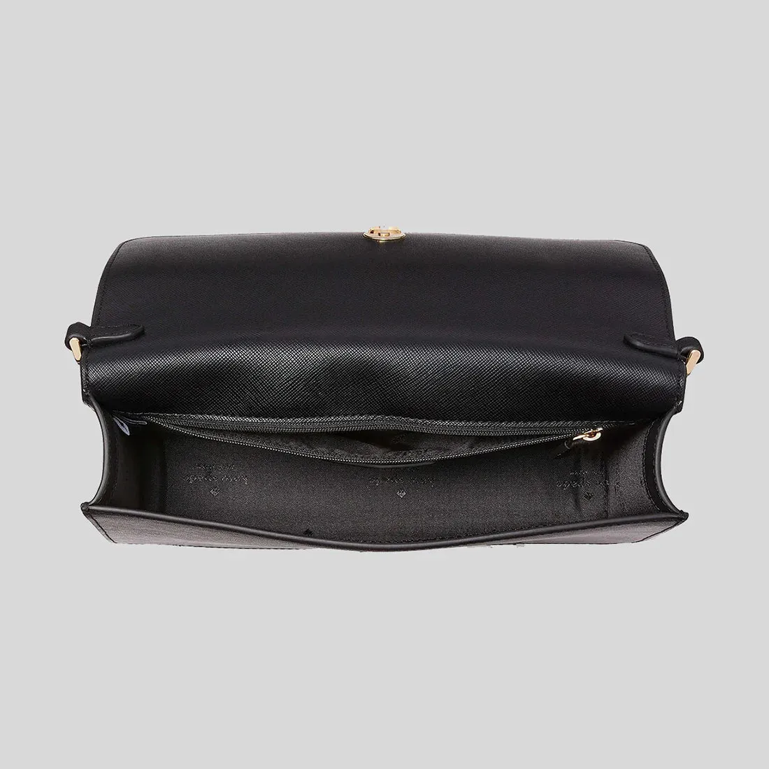 KATE SPADE Madison Willow Medium Flap Convertible Crossbody Bag Black RB-KC430