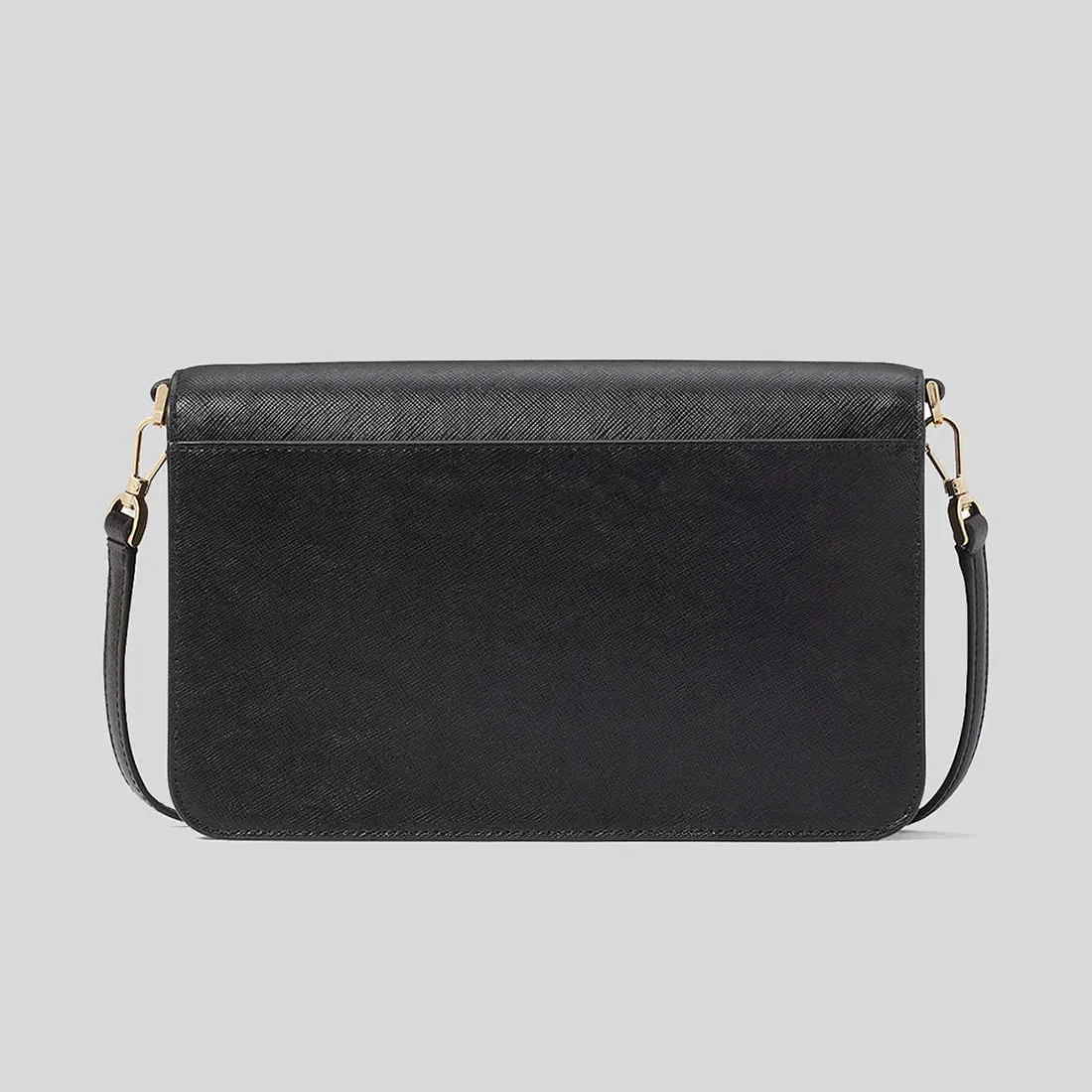 KATE SPADE Madison Willow Medium Flap Convertible Crossbody Bag Black RB-KC430