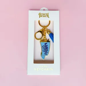 Kc Pennant Keychain-BLUE
