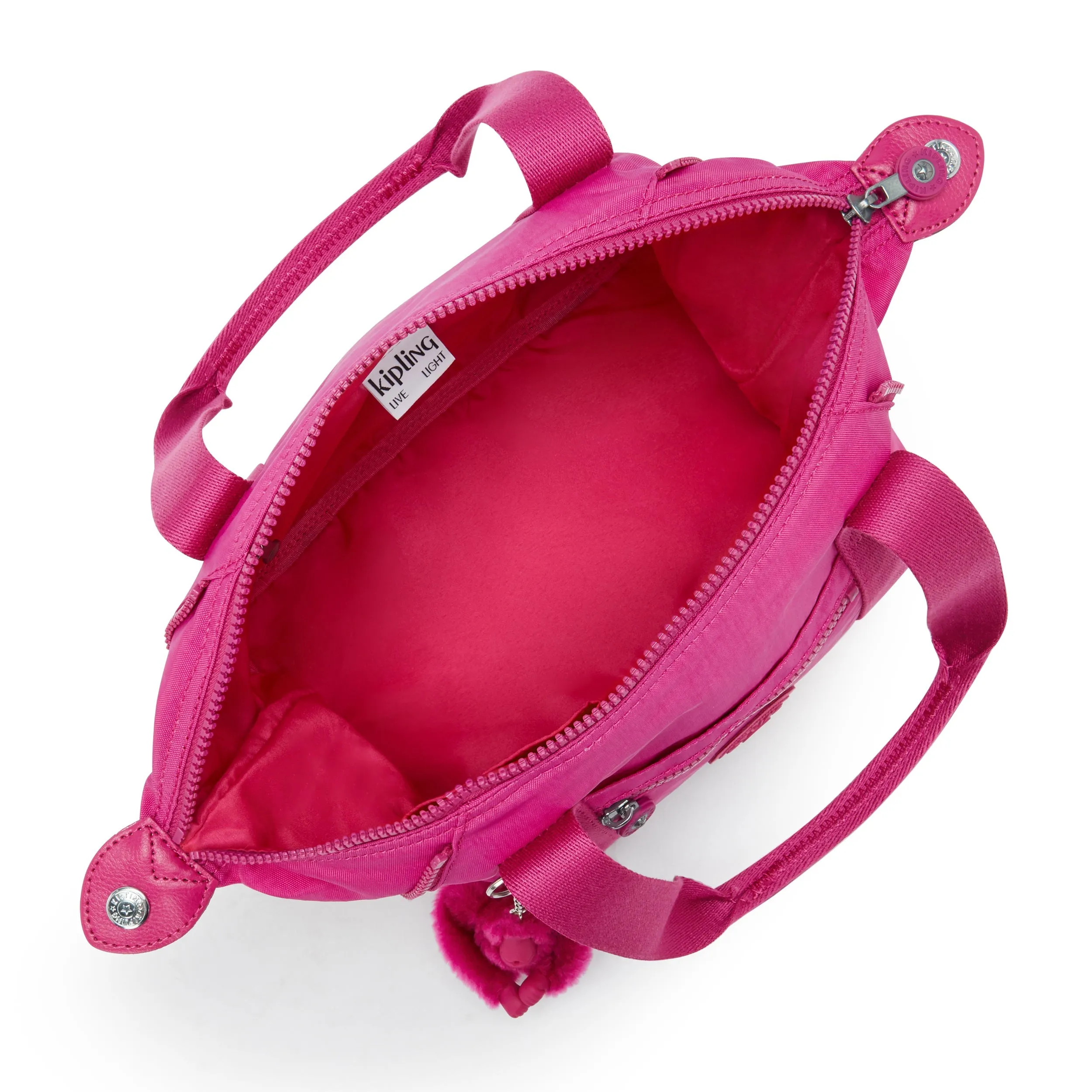Kipling Art Mini Glowing Fuchsia Small Handbag  01327-3KU