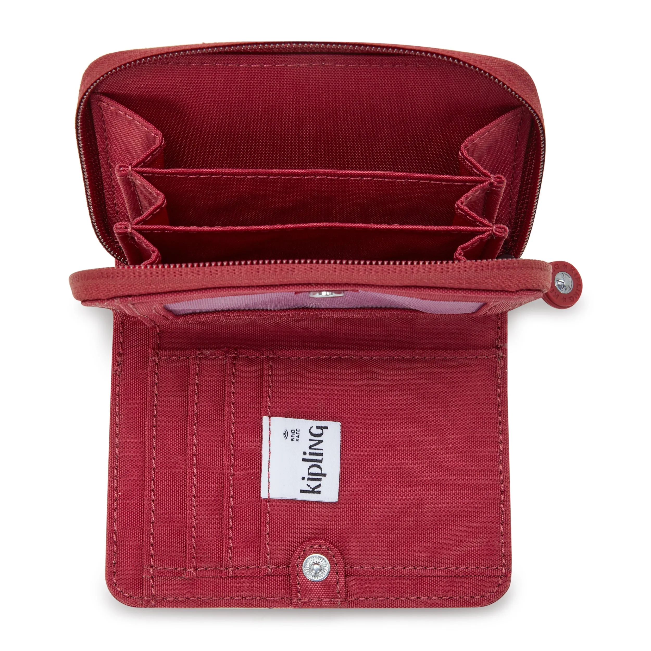 Kipling Money Love Funky Red Medium Wallet I3738-4SS