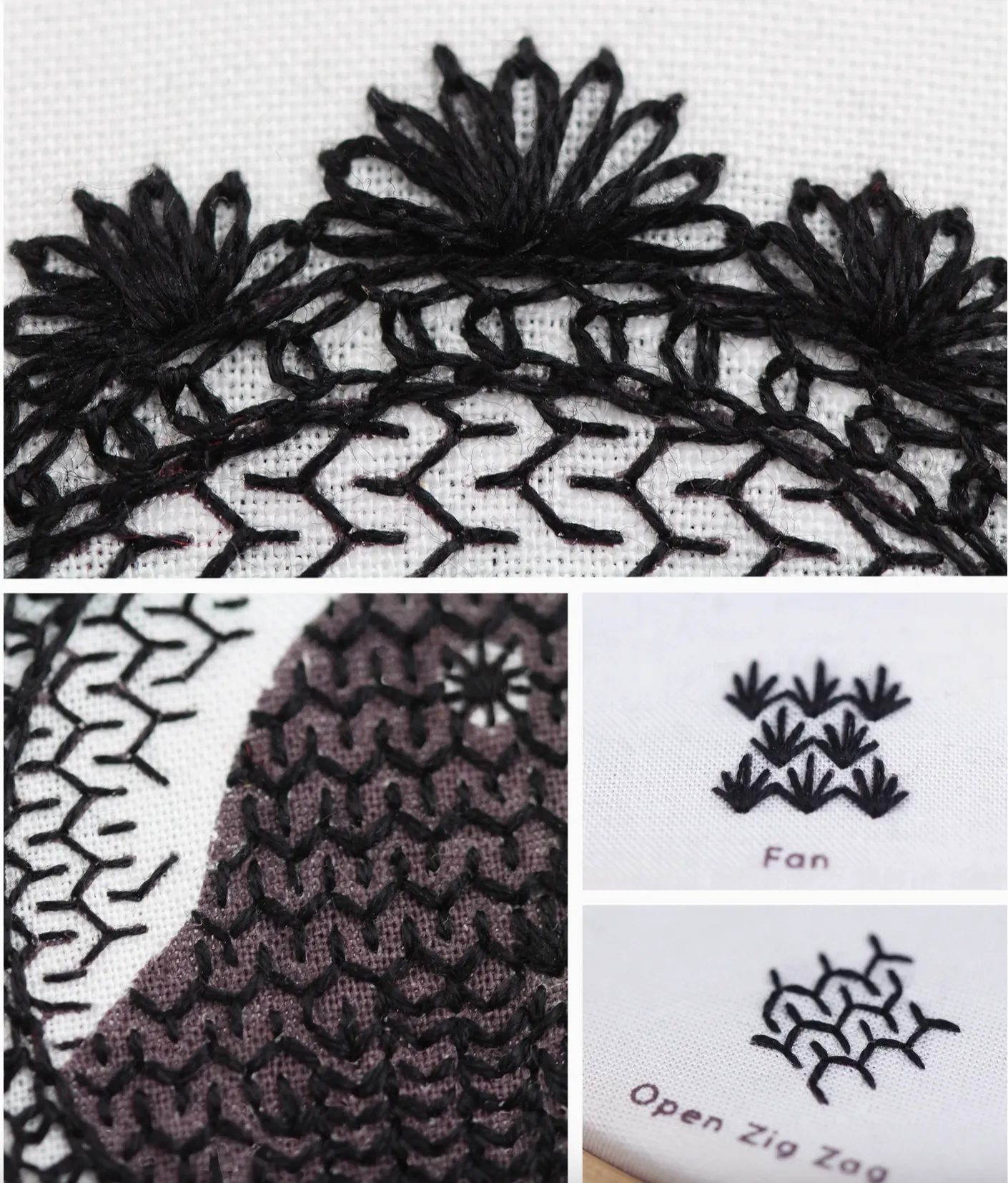 Kiriki Press Embroidery Stitch Sampler - Crow