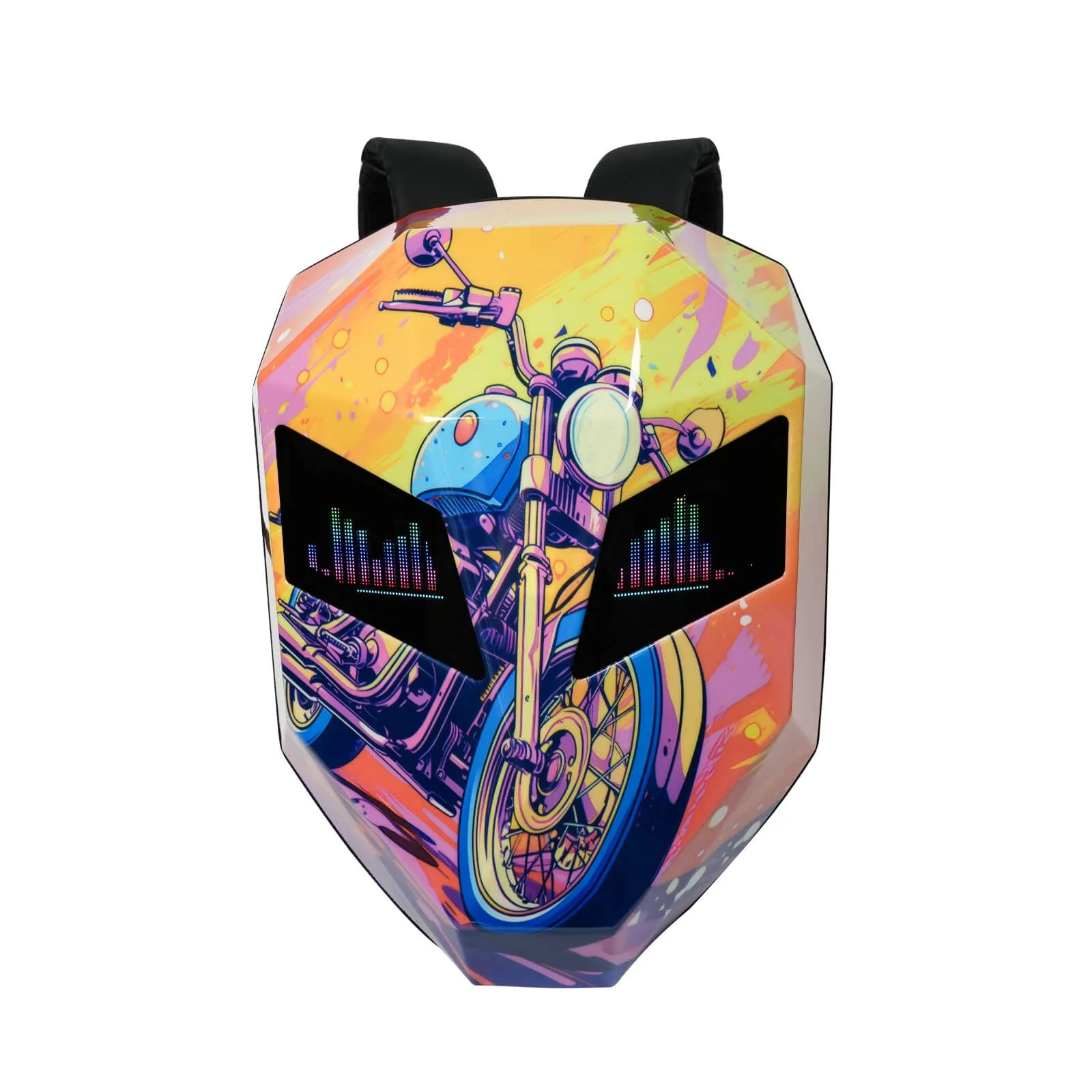 Knight LED Motorcycle Backpack - Carbon Fiber Design