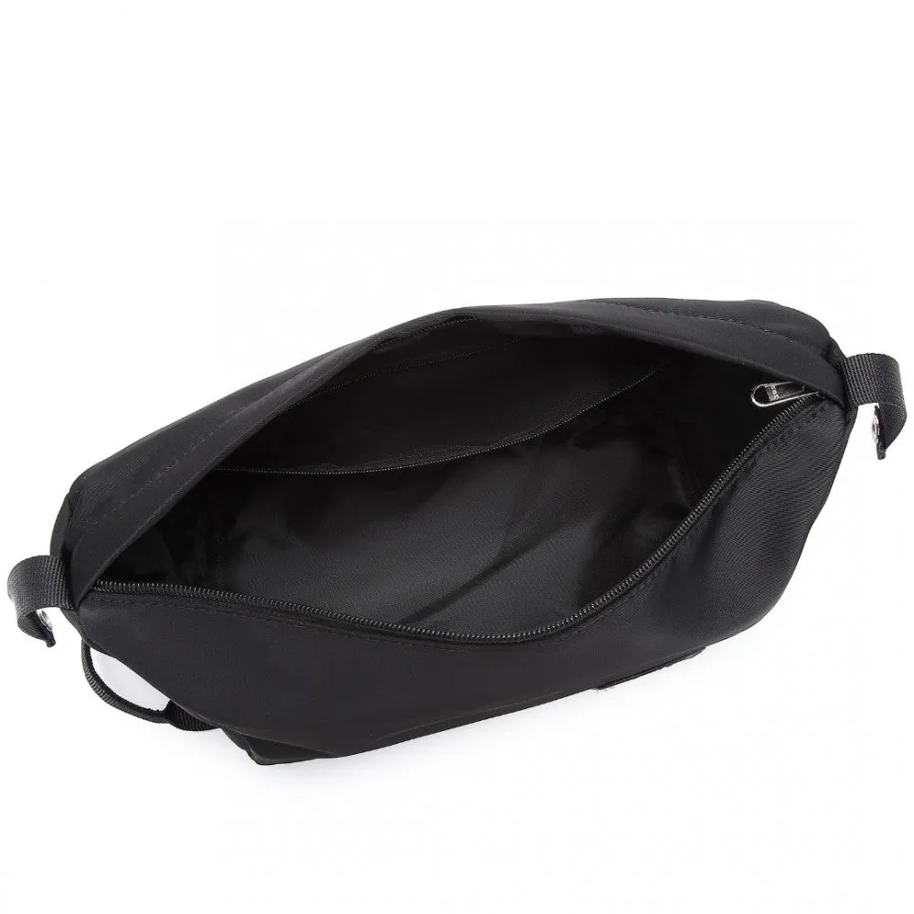 Kono Two Pieces Expandable Durable Waterproof Travel Duffle Bag Set - Black