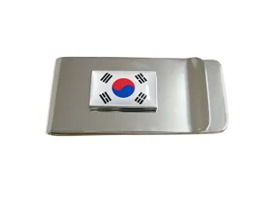 Korea Flag Pendant Money Clip