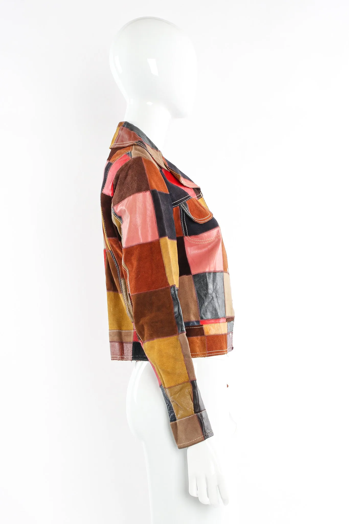 Leather Patchwork Jacket
