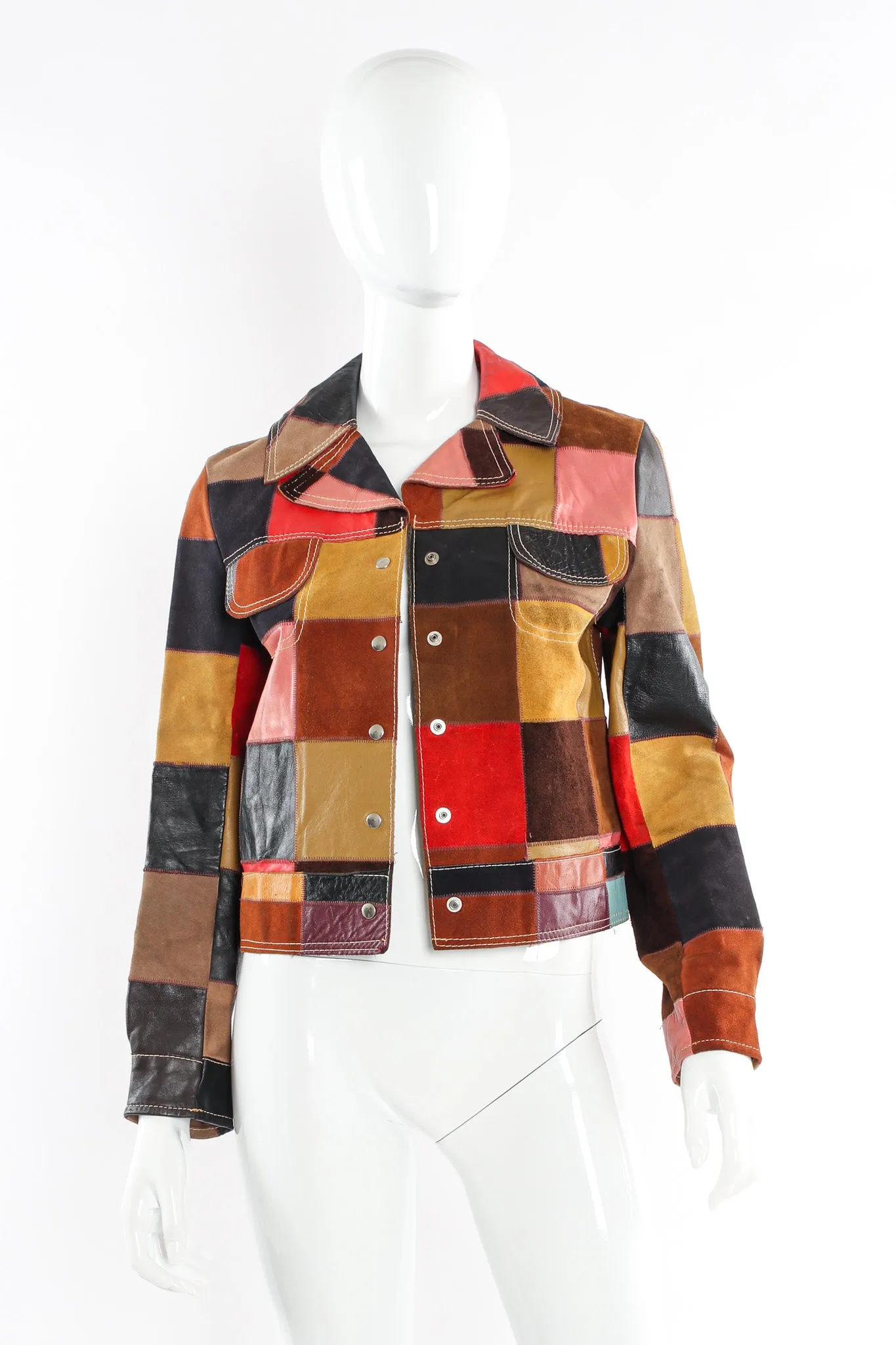 Leather Patchwork Jacket