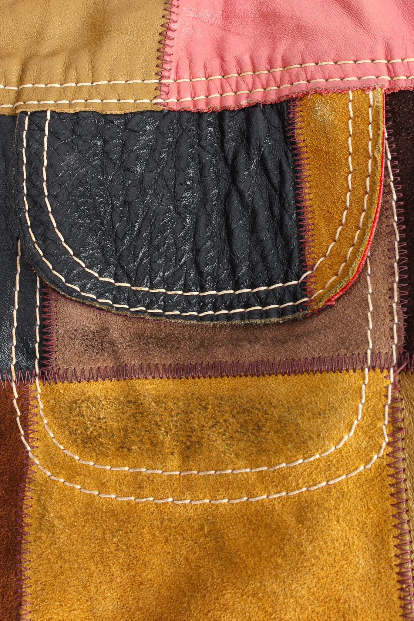 Leather Patchwork Jacket