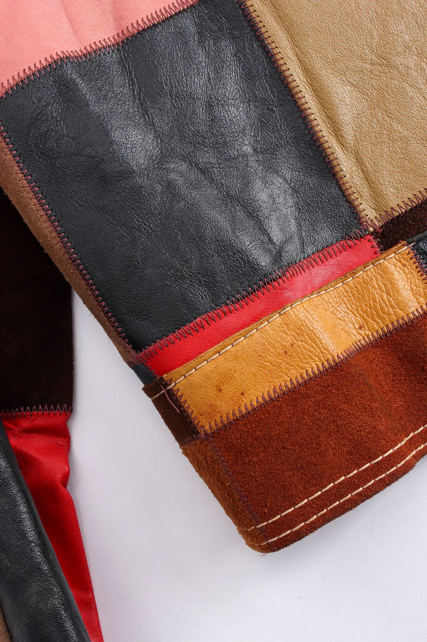 Leather Patchwork Jacket